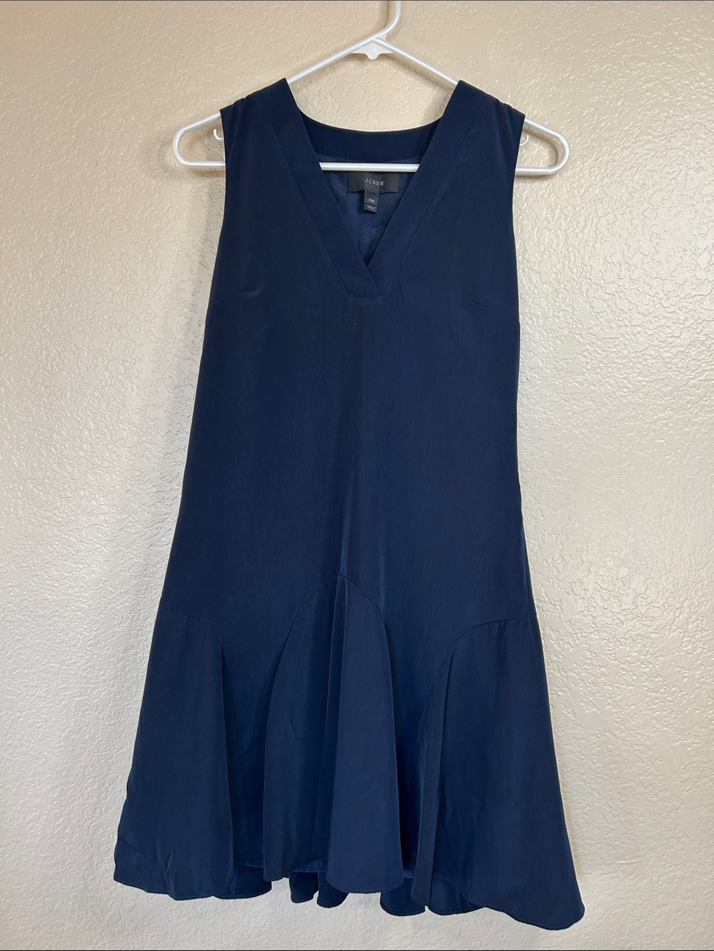 J. Crew Navy V-Neck Sleeveless Mini Dress size XXS